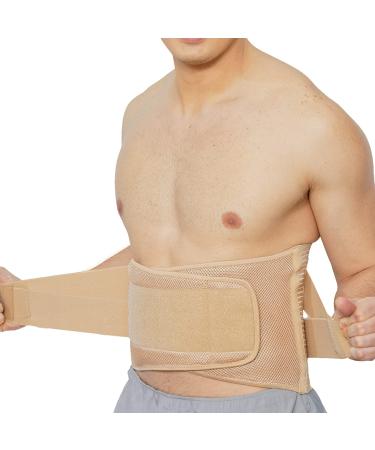 NeoTech Care Adjustable Compression Wide Back Brace Lumbar Support Belt - Size L (Charcoal) | Best Support for Lumbar Pain Relief - Buy Online on GoSupps.com