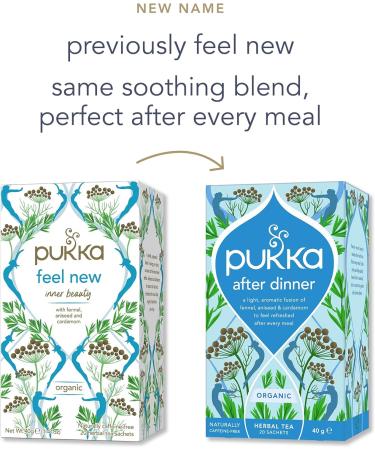 Pukka Tea Feel New Tea (6 x 20 bags) - Buy Online on GoSupps.com