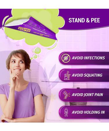 Pee Pro Disposable Urination Funnel for Women - 12 Count Value Pack for Public Restrooms, Travel, Camping, and Outdoor Activities - Buy Online on GoSupps.com