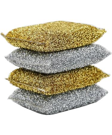 / Clean Pot (set of 4) - metallic / Teflon scrubber / Pot Cleaner