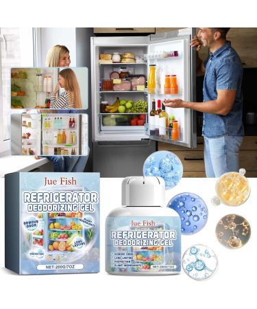 Refrigerator Deodorizer Gel - Long-Lasting Odor Eliminator & Air Purifier for Fridge & Freezer | Eliminate Unwanted Odors (1 Pc - Buy Online on GoSupps.com