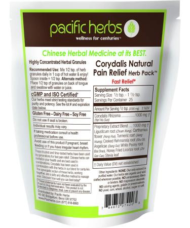 Pacific Herbs Corydalis Natural Pain Relief Herbs - 1.75 oz (Pack of 1) - Buy Online on GoSupps.com