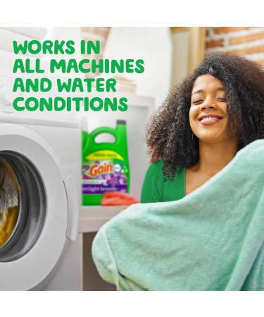 Gain Aroma Boost Liquid Laundry Detergent - Moonlight Breeze 107 Loads 154 Fl Oz HE Compatible with Febreze & Oxi - International Shipping Available - Buy Online on GoSupps.com