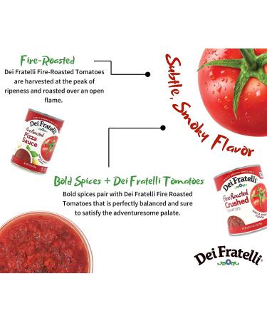 Dei Fratelli Fire Roasted Pizza Sauce - All-Natural Vine-Ripened Richness - Non-GMO, Gluten-Free (15 oz. Cans, 6 Pack) - Buy Online on GoSupps.com