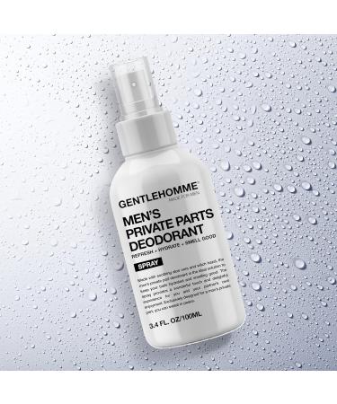 Men's Private Parts Deodorant Spray | Hydrating & Refreshing Anti-Chafing Toner | Aloe Vera & Witch Hazel | 4 fl oz - All Skin Types - Buy Online on GoSupps.com