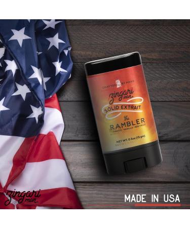 Zingari Man The Rambler Solid Extrait Solid Cologne for Men Concentrated Solid Perfume Balm Tobacco Vanilla and Red Fruit Ideal Men s Travel Cologne 0.5 oz - Buy Online on GoSupps.com