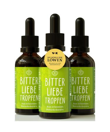 Bitterliebe original bitter fabrics drop 50ml from the lion's cave - high -dose bitter drops according to Hildegard von Bingen - Made in Germany - 3 Set - Buy Online on GoSupps.com