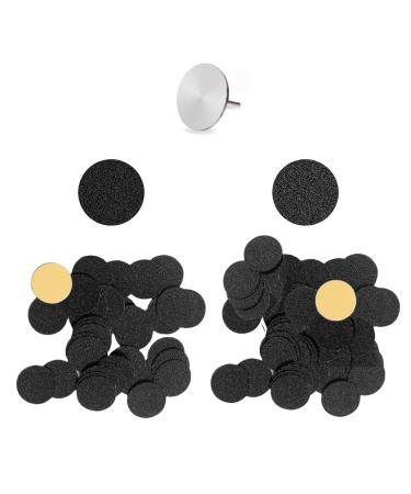 Vueinrg 100 pieces of grinding wheel Pedicure remote sandpaper slices Feet grinder grinding paper cornea removal foot care replacement slices pad for cracked heels hard dead skin ( 25mm)