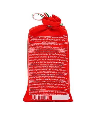 Authentic Hungarian Sweet Smoked Paprika Powder - Menol Spice Gourmet Quality (100g) from Szeged - Buy Online on GoSupps.com
