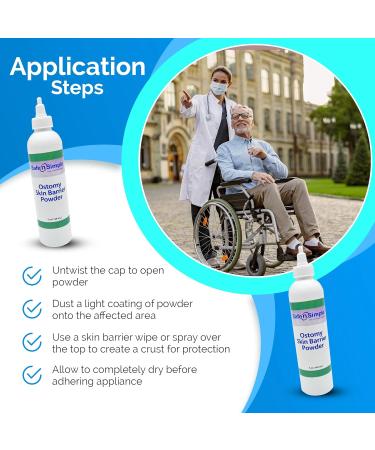 Safe n' Simple Stoma Skin Barrier Powder - 1 oz | Medicated Ostomy Skin Protection Powder - Buy Online on GoSupps.com
