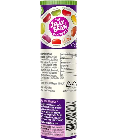 Jelly Bean Factory Sour Tube | 9 Sour Mix | Gluten and Gelatine free | Impulse candy (1 x 90g) - Buy Online on GoSupps.com