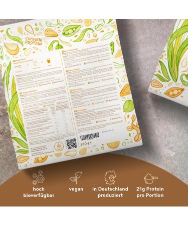 Vegan Mango Protein Powder - 75% Protein 23g per Serving - Rice & Pea Blend - 600g - Buy Online on GoSupps.com