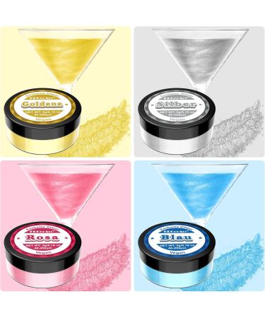 Edible Glitter - 4 Colors for Drinks & Food | 100% Vegan Gluten-Free | Cake & Cocktail Accessories - 5G - Buy Online on GoSupps.com
