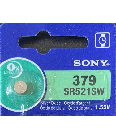 1 pcs SR379 379 SR521 SR521SW Sony Card 0% Hg 1.55V Silver Oxide battery