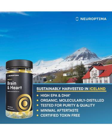 NEUROPTIMA Omega-3 Fish Oil 1800mg EPA & DHA Per Serving 30 Servings Supports Brain Function Heart Health & Flowstate Non-GMO - Buy Online on GoSupps.com
