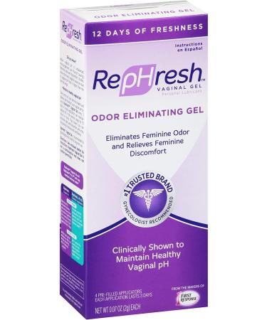 RepHresh Vaginal Gel 0.07oz with 4 Pre-filled Applicators - pH Balance Support - Buy Online on GoSupps.com