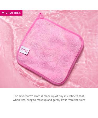 PMD Beauty SilverPure Makeup Removing Cloth 1 ct - Pink | Eco-Friendly Cleansing Solution - Shop Now - Buy Online on GoSupps.com