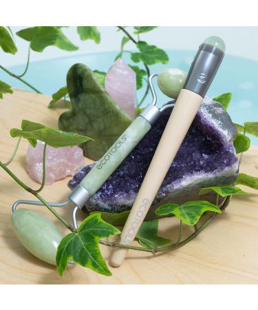 EcoTools Jade Facial Roller and Eye Roller Duo - Skincare Tool Set for Under Eye Puffiness and Dark Circles - Buy Online on GoSupps.com