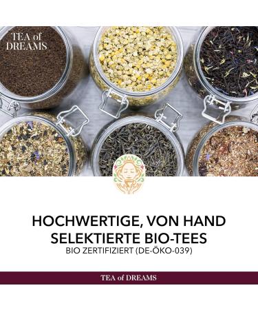  Tea of Dreams Organic "Die Besten 12" Fast Tea | Natural Herbal Tea Blend with 12 Ingredients and Mate | Loose Tea | 45g - Buy Online on GoSupps.com