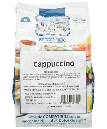 GATTOPARDO Gattopardo Cappuccino Capsules Comp. Dolce Gusto - 96 pieces