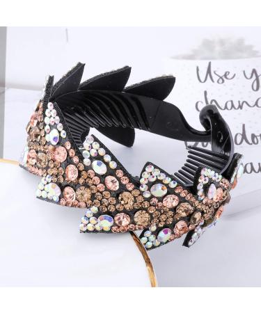 AWAYTR Rhinestone Resin Hair Clip - 5 Pack Half-Balloon Hairpin Hair Claws Set for Women - Buy Online on GoSupps.com