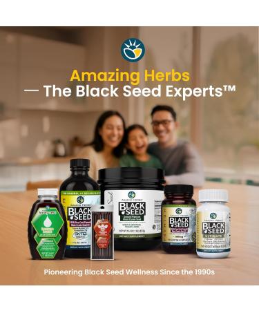 Amazing Herbs Premium Black Seed Oil - Cold Pressed Nigella Sativa Aids in Digestive Health Immune Support Brain Function Joint Mobility Gluten Free Non GMO - 32 Fl Oz (Pack of 2) - Buy Online on GoSupps.com