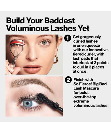 Revlon Triple Stepped Lash Curler with So Fierce Big Bad Lash Mascara - 0.34 Fl Oz (760 Blackest Black) - Buy Online on GoSupps.com