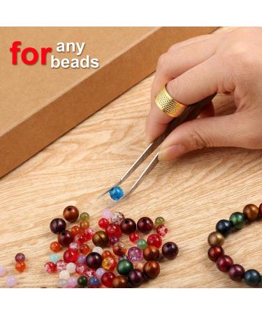 25-Piece Big Eye Beading Needles Set with Tweezers and Needle Bottle - Ideal for Bracelet and Jewelry Making - 5 Sizes Available - Buy Online on GoSupps.com