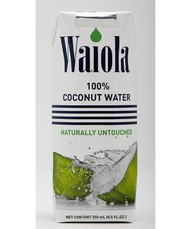 Waiola Coconut Water 8.5oz (Pack of 12) - Hydrating & Refreshing Natural Beverage - Buy Online on GoSupps.com