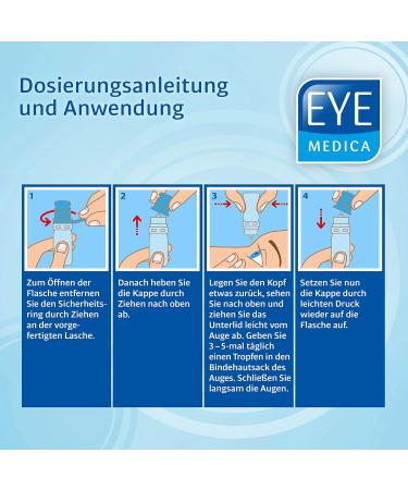 Eyemedica Gel Eye Drops 10ml - Intensive Hydration & Refreshment for Tired Dry Eyes with 0.3% High-Dose Hyaluron - International Shipping Available - Buy Online on GoSupps.com