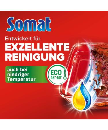 SOMAT Excellence Duo Power Gel - 58 Washes | Eco-Friendly Dishwasher Cleaning with Lemon & Lime | Sparkling Clean Dishes at Low Temperatures - Buy Online on GoSupps.com