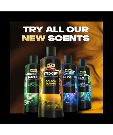 AXE Fine Fragrance Collection Golden Mango Body Wash for Men - 4 Count, 18 oz - Mango Mandarin and Vetiver Scent - Shower Gel for 12h Refreshing Experience - Buy Online on GoSupps.com