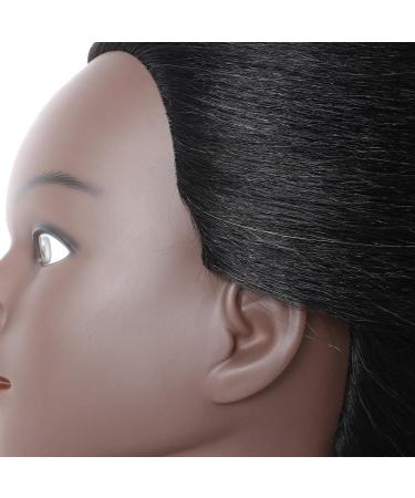Real Hair Training Head Puppet for Shop Window Display - 100% Realistic Doll with Free Clamp (C14) - Buy Online on GoSupps.com