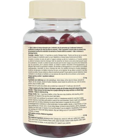 Adrien Gagnon - Sugar Free Melatonin Gummies - 2.5mg 60 Count - Buy Online on GoSupps.com