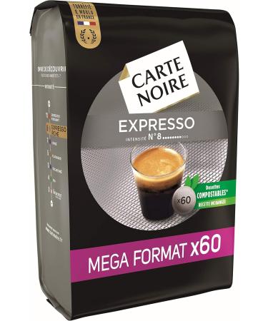 Carte Noire Expresso N 8 Compostable Coffee Pods Compatible with Senseo Pack of 60 Soft Pods - Buy Online on GoSupps.com