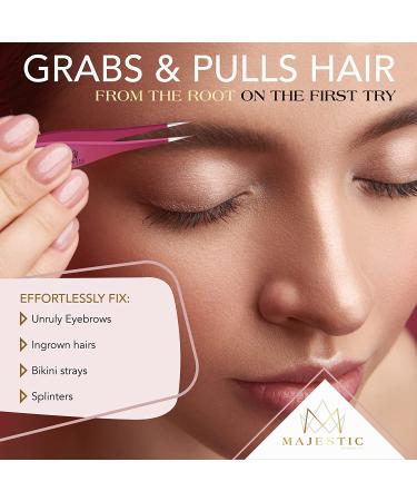 Stylish X Drop Wristband Fine Point Tweezers for Men and Women - Precision Stainless Steel Pluckers for Tick and Splinter Removal - Pink - Buy Online on GoSupps.com