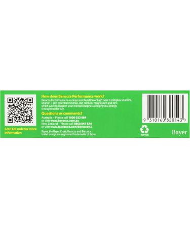 Buy Berocca Performance 30 Effervescent Tablets - Original Berry Flavor Caffeine-Free - International Shipping Available - Buy Online on GoSupps.com