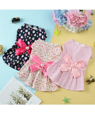 Petroom Pink Stars Dog Dress | Small Dogs & Cats Apparel (Medium) - Buy Online on GoSupps.com