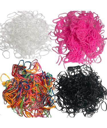 250 Black Hair Bands Elastic Small Braiding Dreads Cornrows Dreadlocks Rubber Rings (Black) - Buy Online on GoSupps.com