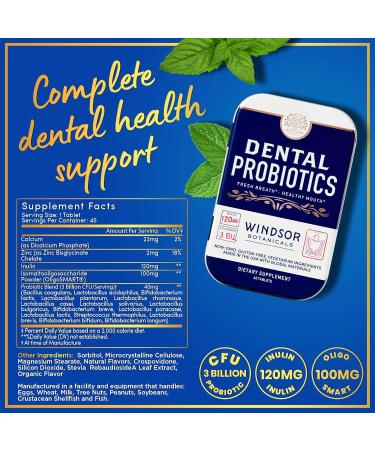 WINDSOR BOTANICALS Histamine Block Capsules and Dental Probiotics for Teeth and Gums - Allergy and Oral Health Bundle - Buy Online on GoSupps.com