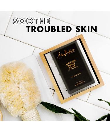 SheaMoisture African Black Soap Bar for Oily Skin | 3.5 oz (Pack of 4) - Paraben Free Facial Cleanser - Buy Online on GoSupps.com