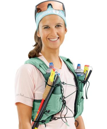 Deuter Women's Traick 9 SL Trail Running Vest - Lightweight Comfortable & Adjustable - M Spearmint-Seagreen - International Shipping Available - Buy Online on GoSupps.com