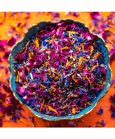 Moroccan Flame' - 50g- Dried Edible Flower Petals - Orange Marigold Red Rose and Blue Cornflower - Food Grade - Culinary - Cake - Bake - Decoration (350) Rose 50g - Buy Online on GoSupps.com