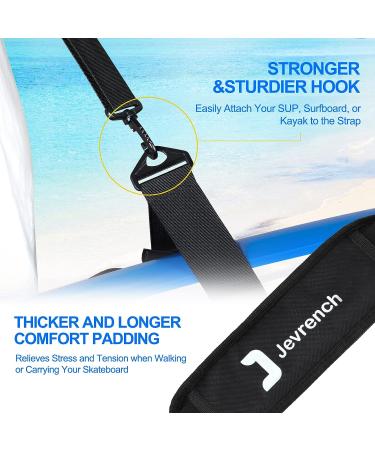 Jevrench SUP Paddleboard Carrier - Adjustable Carry Straps for Paddleboards, Canoes, Kayaks - Heavy-Duty Storage Sling for Men and Women - Buy Online on GoSupps.com