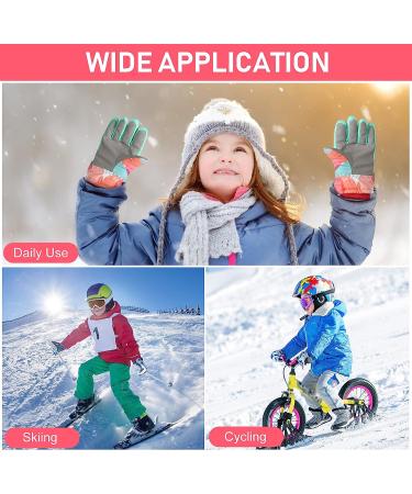 NAWOD Kids Winter Ski Gloves | Waterproof & Warm Mittens for Skiing & Cycling | Adjustable Snow Finger Gloves for Boys & Girls (10-12 Years) - Outdoor Winter Gear - Buy Online on GoSupps.com