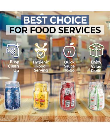 Grab-n-Go Condiment Packs - 100 Single Serve Ketchup & Mustard Packets for Picnics, BBQs, Travel & Parties - Buy Online on GoSupps.com