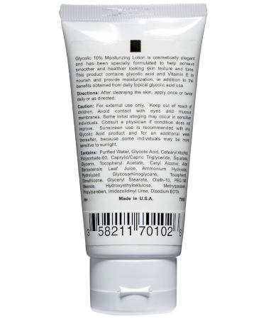 Glycolix 10% Moisturizing Lotion - Hydrating Skin Care | 2 Fl Oz - International Shipping Available - Buy Online on GoSupps.com