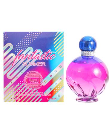 Hybrid & Company Women Fantastic Summer Rainbow Eau De Parfum Vaporisateur Natural Spray 4.0 Fl Oz Fantastic Summer Pink 4 Fl Oz (Pack of 1)