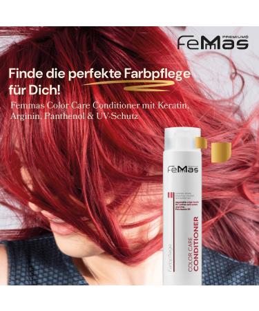 FemMas Color Care Hair Conditioner color protection hair conditioner for bleached tinted and colored hair caring rinse for longlasting color shine protective film with keratin and 300 ml Conditioner - Buy Online on GoSupps.com