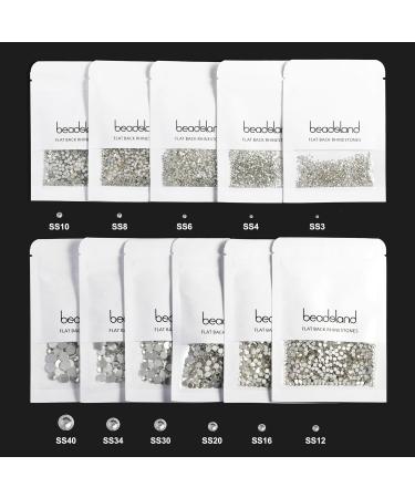 Beadsland 1440PCS Flat Back Rhinestones - Blue Moon Light SS20 (4.6-4.8mm) for Nail Art | Premium Nail Crystals - Buy Online on GoSupps.com